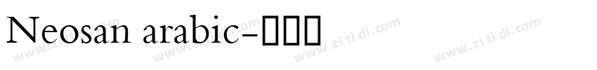 Neosan arabic字体转换
